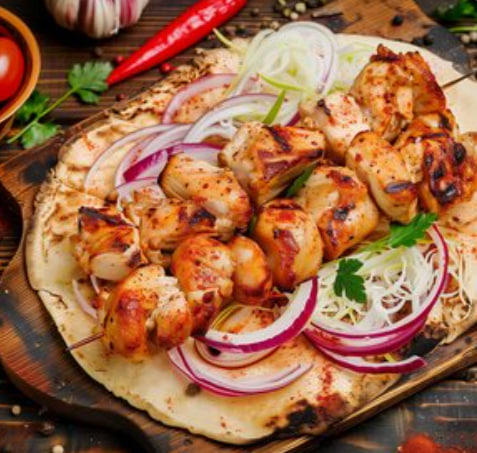 Шашлык из куриной мякоти